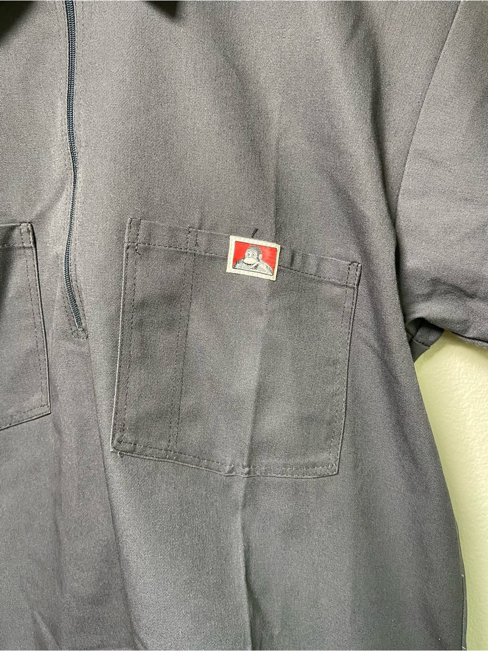 Ben Davis Short Sleeve Work Polo in Charcoal Gray - Picture 4 of 8